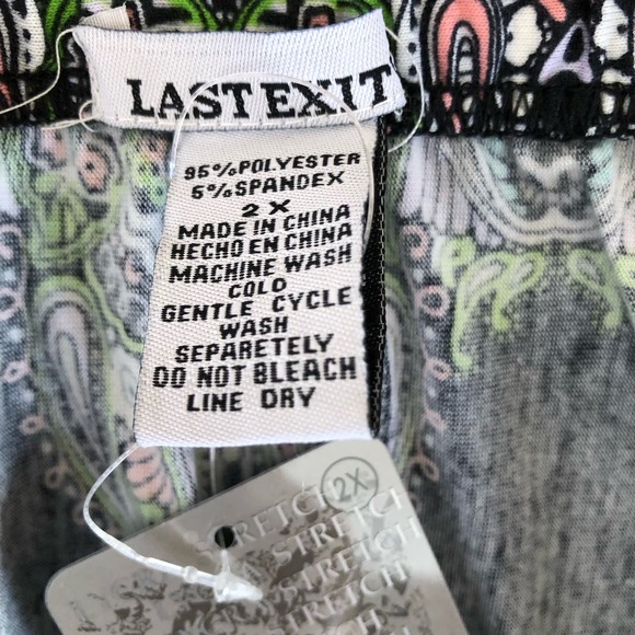 Last Exit Lycra Stretch OTS Maxi Dress Plus 2X - Picture 8 of 9